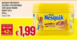 Galassia superstore Nesquik preparato solubile per bevanda con cacao magro offerta