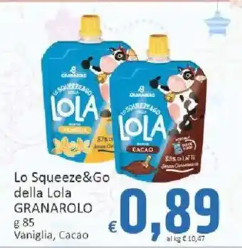 Lo Squeeze&Go della Lola Granarolo