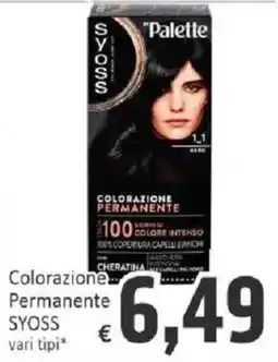 Paghi Poco Colorazione permanente Syoss offerta