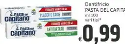Paghi Poco Dentifricio Pasta del Capitano offerta