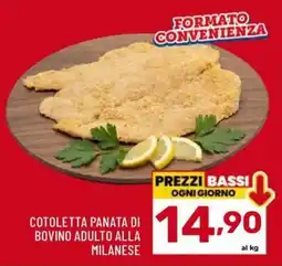 Il Centesimo Cotoletta panata di bovino adulto alla milanese offerta