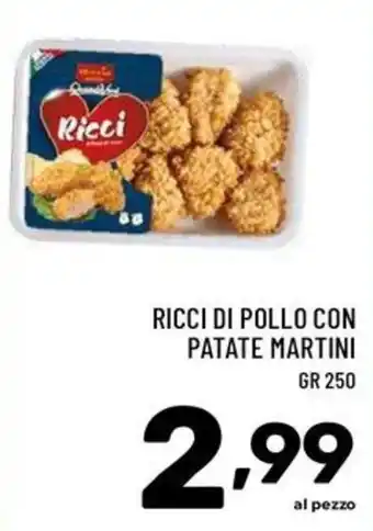 Ricci di pollo con patate martini