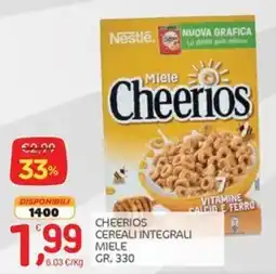 Carni e Affini Supermercati Cheerios Cereali Integrali Miele offerta
