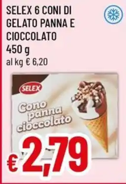 Galassia superstore Selex cono panna cioccolato offerta