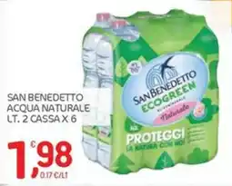 Carni e Affini Supermercati San Benedetto acqua naturale offerta