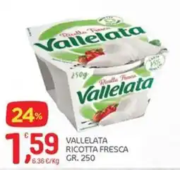 Carni e Affini Supermercati Ricotta Fresca Vallelata offerta