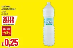 Galassia superstore Acqua naturale Sant'Anna offerta