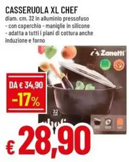 Galassia superstore Casseruola xl chef Zanetti offerta