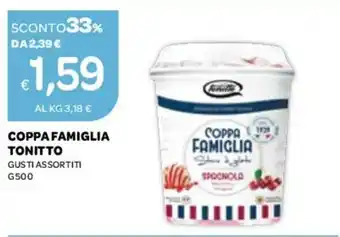 Ekom Coppa Famiglia Tonitto 500g offerta