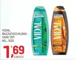 Carni e Affini Supermercati Vidal bagnoschiuma vari tipi offerta