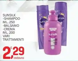 Carni e Affini Supermercati Sunsilk shampoo e balsamo offerta