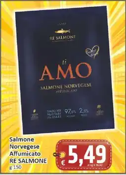 Paghi Poco Salmone Norvegese Affumicato RE SALMONE offerta