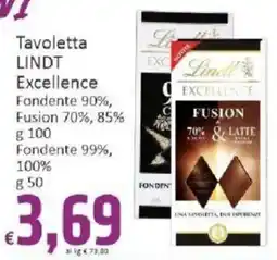 Paghi Poco Tavoletta Lindt Excellence offerta