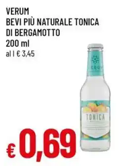 Galassia superstore Verum bevi più naturale tonica di bergamotto offerta