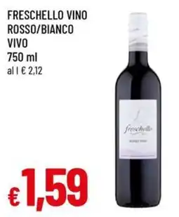 Galassia superstore Freschello vino rosso offerta