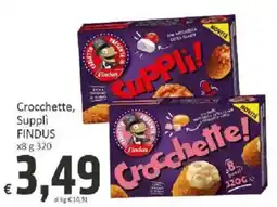 Paghi Poco Crocchette, Suppli FINDUS offerta