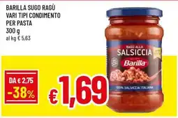 Galassia superstore Ragù alla salsiccia Barilla offerta