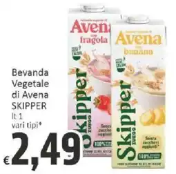 Paghi Poco Bevanda Vegetale di Avena SKIPPER offerta