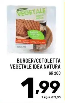 Il Centesimo Burger/cotoletta vegetale idea natura offerta