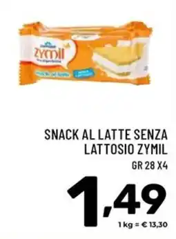 Il Centesimo Snack al latte senza lattosio Zymil offerta