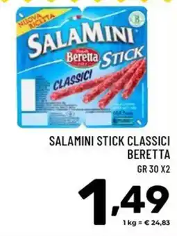 Il Centesimo Salamini stick classici Beretta offerta