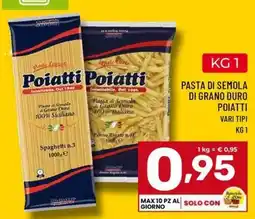 Il Centesimo Pasta di semola di grano duro Poiatti offerta