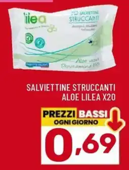 Il Centesimo Salviettine struccanti aloe lilea offerta