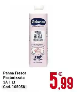 Centro Cash Panna Fresca Pastorizzata Arborea offerta