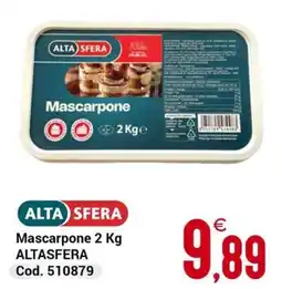 Centro Cash Mascarpone Alta Sfera offerta
