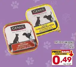 Il Centesimo Paté per cani Genus offerta