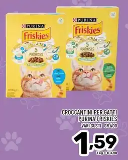 Il Centesimo Crocchettini per gatti Purina Friskies offerta