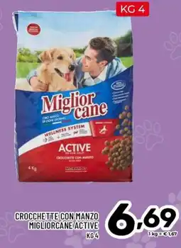 Il Centesimo Crocchette con manzo MigliorCane Active offerta
