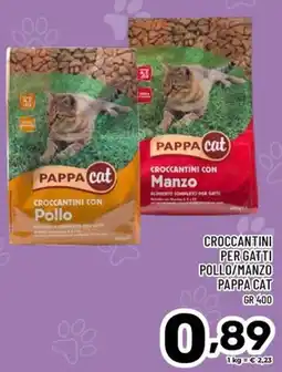 Il Centesimo Crocchettini per gatti Pollo/Manzo Pappa Cat offerta