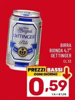Il Centesimo Birra bionda Oettinger offerta