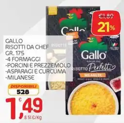 Carni e Affini Supermercati Gallo risotti da chef offerta