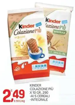 Carni e Affini Supermercati Kinder Colazione Più offerta