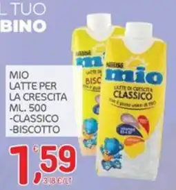 Carni e Affini Supermercati Mio latte per la crescita classico biscotto offerta