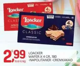Carni e Affini Supermercati Loacker wafer classic cremkakao offerta
