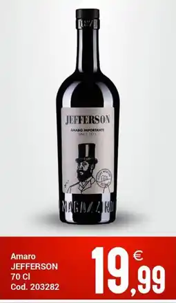 Centro Cash Amaro JEFFERSON offerta