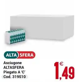 Centro Cash Asciugone ALTASFERA offerta