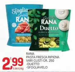 Carni e Affini Supermercati Rana pasta fresca ripiena offerta
