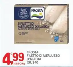 Carni e Affini Supermercati Frosta filetto di merluzzo d'alaska offerta
