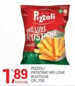 Carni e Affini Supermercati Pizzoli patatine we love rustiche offerta
