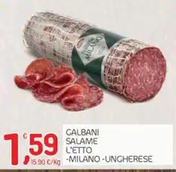 Carni e Affini Supermercati Galbani Salame L'Etto offerta