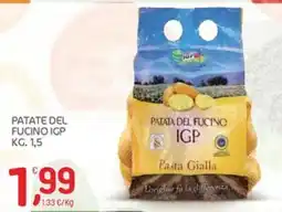 Carni e Affini Supermercati Patata del Fucino IGP Pasta Gialla offerta