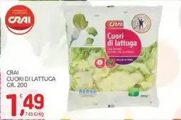 Carni e Affini Supermercati Crai cuori di lattuga offerta