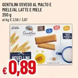Galassia superstore Gentilini osvego al malto e miele/al latte e miele offerta