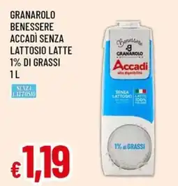 Galassia superstore Accadi senza lattosio latte offerta