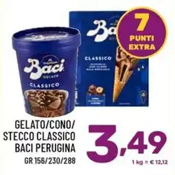Il Centesimo Gelato cono stecco classico Baci Perugina offerta