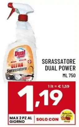 Il Centesimo Sgrassatore Dual Power offerta